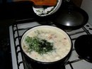 Горячий сырный суп с колбасойИнгредиенты