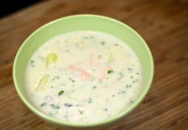 Сливочный суп из лосося (беленый суп): это восхитительное угощение, которое я ем каждый день!