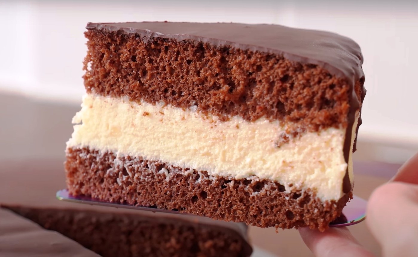 Вкусный шоколадный торт с кремом Пломбир. Торт Эскимо - понравится всем
