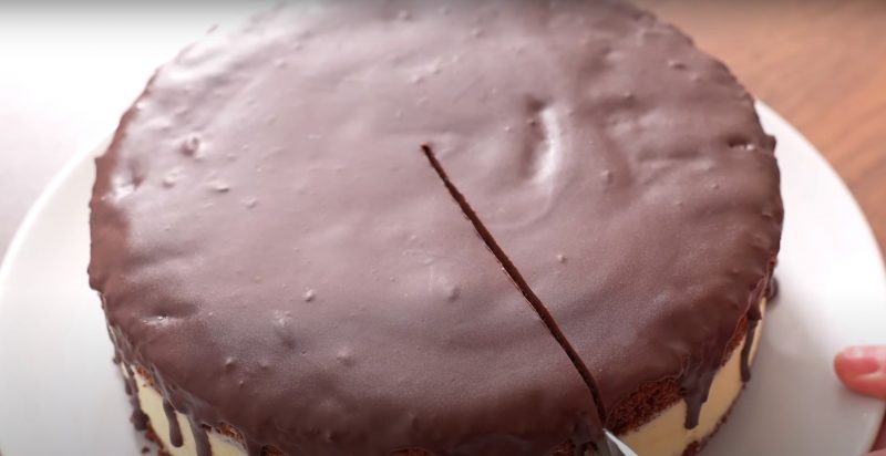 Вкусный шоколадный торт с кремом Пломбир. Торт Эскимо - понравится всем
