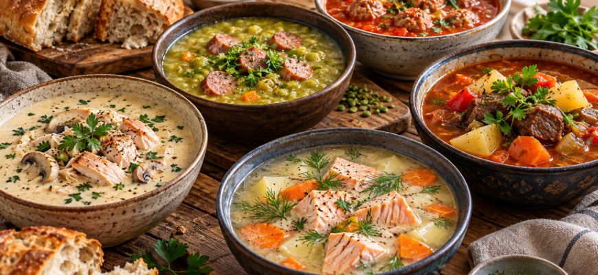 10 вкусных супов: подборка рецептов на каждый день
