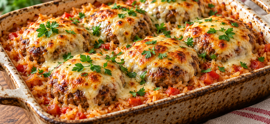 Биточки по-казацки: рецепт с рисом и сыром в духовке