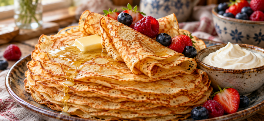 Блины на молоке: тонкие и вкусные, простой рецепт