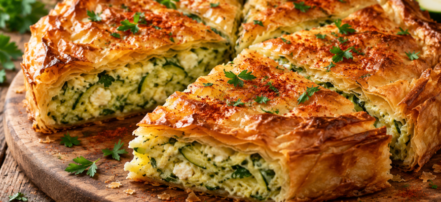 Греческий пирог с кабачками: простой летний рецепт