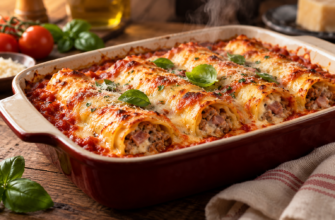 Каннеллони с сосисками: быстрый рецепт