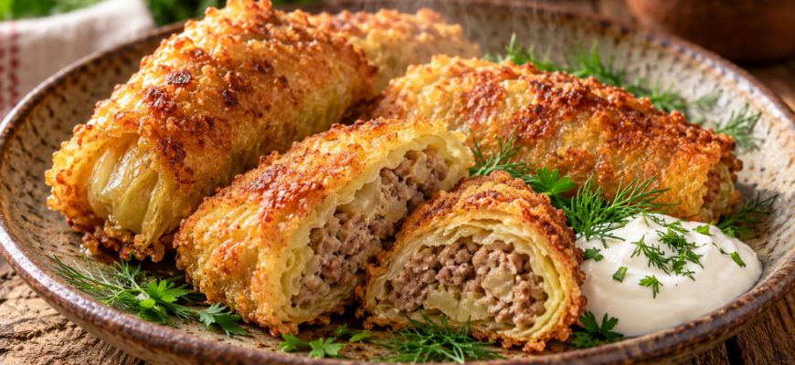 Капустные пирожки с мясом в кляре: рецепт как в Испании