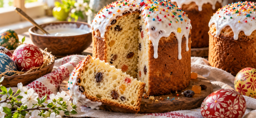 Куличи на Пасху: воздушный рецепт с шафраном и цукатами