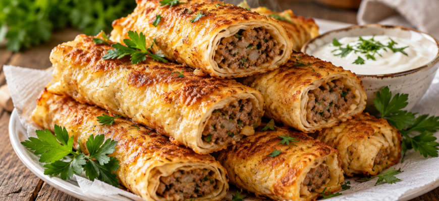 Лаваш с фаршем: быстро и вкусно вместо чебуреков
