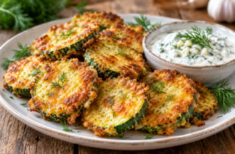 Нежная закуска из кабачков в кляре с сыром