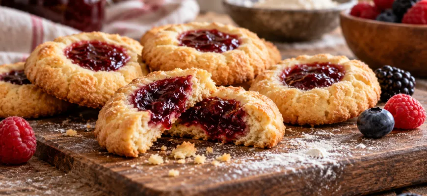 Печенье на сметане с начинкой: быстрый рецепт