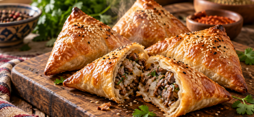 Самса с курицей: классический рецепт в духовке