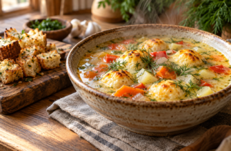 Суп с сырными шариками: нежный рецепт с овощами